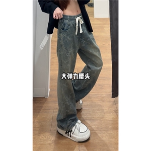 美式复古提花牛仔裤XZ310A-4-KZ52 TP45图片