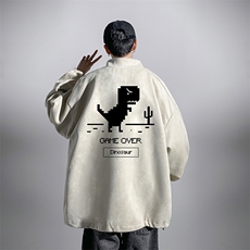 麂皮绒夹克男大码立领褂子外套JK85315-P68加绒款-P78，男装夹克，电商A040