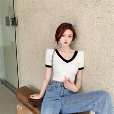 夏季新款修身显瘦上衣，其它，HTYX(6F)