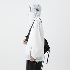 MA290-P57现货高质量双拉链户外机能薄款凉感连帽防晒衣男女同款，男装防晒衣，星座1611A