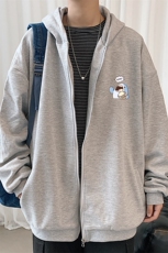 KS21239-P38加绒-P43连帽开衫卫衣男运动外套大码班服，男装卫衣，电商A040
