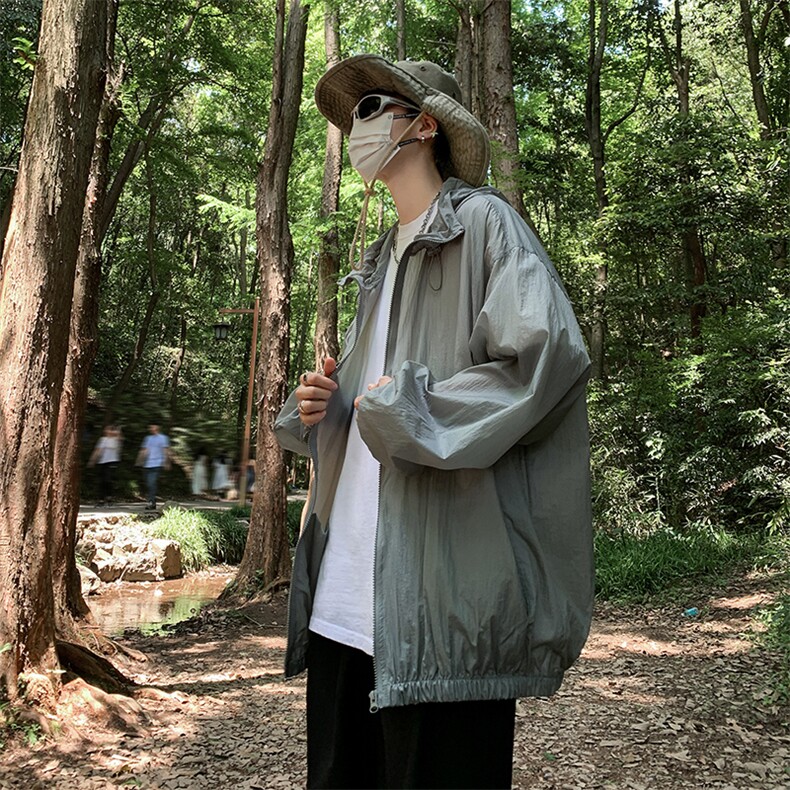 冰丝透气防晒衣男女夏季轻薄款2023新款防晒服宽松外套F096-P40,男装夹克,星座308B-2