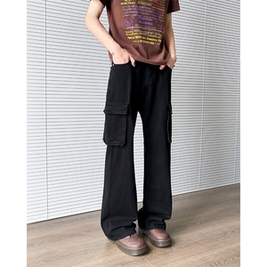 cleanfit工装裤男2025夏新款美式复古潮牌直筒休闲裤子K6304-P47图片
