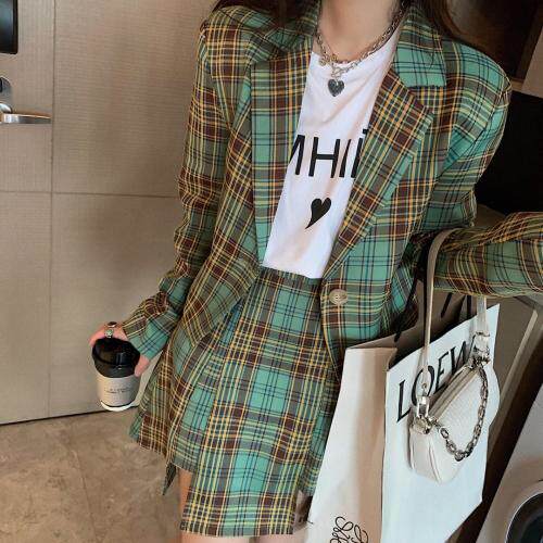 1204格子套装，女装职业装，XTZ style
