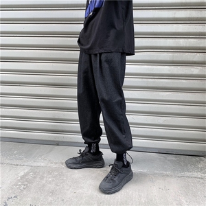 春秋宽松牛仔裤男韩版潮流直筒百搭束脚九分9分裤子痞帅BK28-P35图片