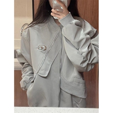 街头设计感飞行服外套女春秋季新款工装夹克棒球服JW28，男装针织衫/毛衣，星座1116A（原606A-3）