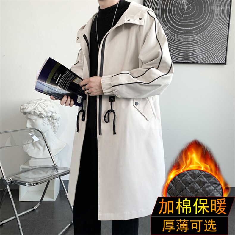 长年大货加绒风衣男中长款大衣男棉衣男F997薄P105加棉P120爆景一,男装风衣,星座401
