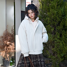 !潮流冬季连帽拉链加绒加厚棉衣情侣撞色棉服外套MY5567-P78，男装棉衣，星座610B-1