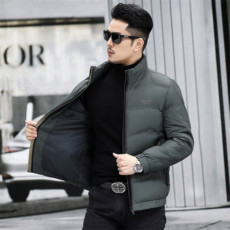M6803-11钱塘2020-3冬季厚款时尚休闲简约中年男士羽绒服P183,男装羽绒服,钱塘207-3