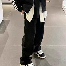 【有货】DK8679-P50新塘货美式牛仔裤男女百搭直筒微喇显瘦长裤，男装牛仔裤，星座603-2