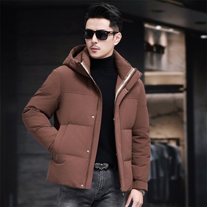 新款男士精品羽绒服连帽精品高品质男装图片