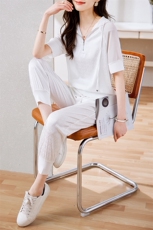 现货2023休闲套装两件套舒适宽松柔软潮流个性简约，女装套装/套裙，仟媚宠