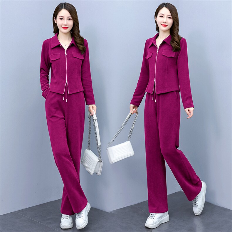 休闲运动套装女2025新款春秋时尚高端品牌妈妈洋端庄大气质两件套,女装套装/套裙,依如秀(原杭风阁)
