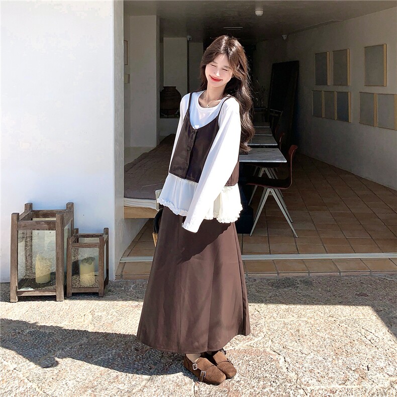 新款皮衣吊带打底半身裙三件套女春季2C282-212P225K368,女装套装/套裙,2C282