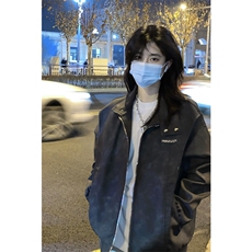 抖音FORINES同款刺绣皮夹克外套DY1901-特P85网图，男装夹克，星座1213