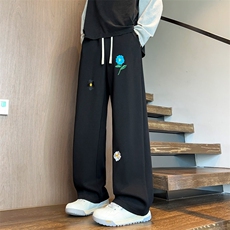 2025秋冬新款男士刺绣休闲裤情侣运动卫裤WK2099特P38，男装休闲裤，电商B220