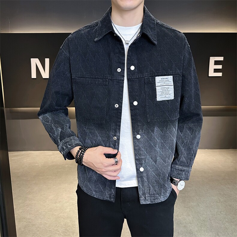 秋季新款衬衫式牛仔夹克外套男B321-2526-P115,男装衬衫,电商B321-1