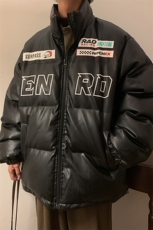 EQ156冬季新款港风炸街痞帅机车服加厚皮棉衣棉服宽松外套男P118，男装棉衣，电商C306-1