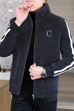 秋冬精品立领毛呢大衣短款刺绣商务休闲夹克外套男A08P140控228，男装毛呢大衣，电商B226