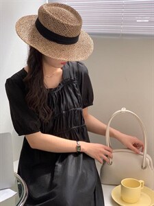 2022香丽迪高级感长款连衣裙图片