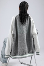秋装新品潮韩版夹克棒球服男女中性风胸针刺绣宽松外套8013-P95，男装夹克，电商A441-1