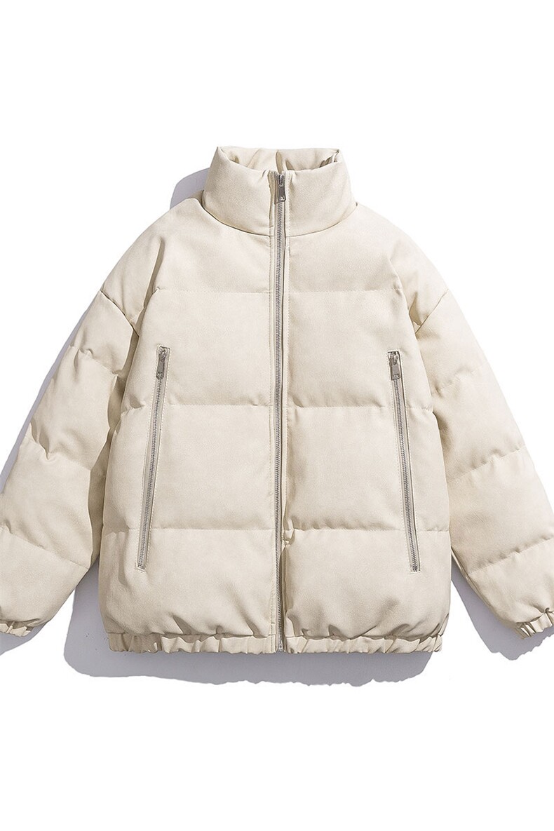 白底PU皮复古做旧双侧金属拉链设计夹克式棉衣男MY77092P130控198,男装夹克,星座227-7