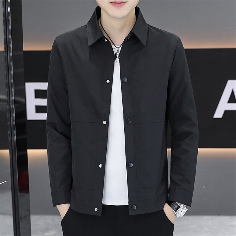 春季现货主推不断货男士商务休闲简约百搭夹克外套2408P65，男装夹克，电商B226