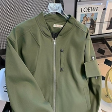 A207-P46高端痞帅夹克外套男士春秋冬季新款休闲棒球服男款，男装夹克，电商B323A