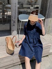 牛仔连衣裙，女装连衣裙，肆尔