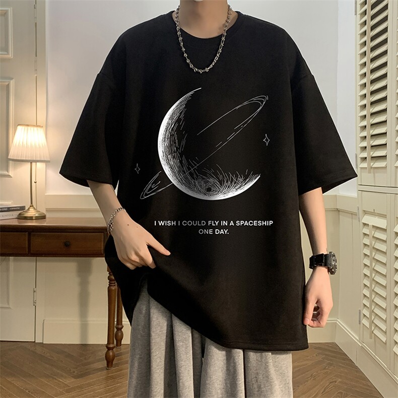 麂皮绒短袖t恤男大码半袖男 JD82246-P25图片