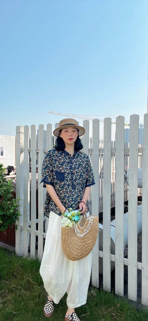 纯苎连衣裙小衫裤子裙子衬衣 时尚风 风淑女风休闲风，女装连衣裙，川哲