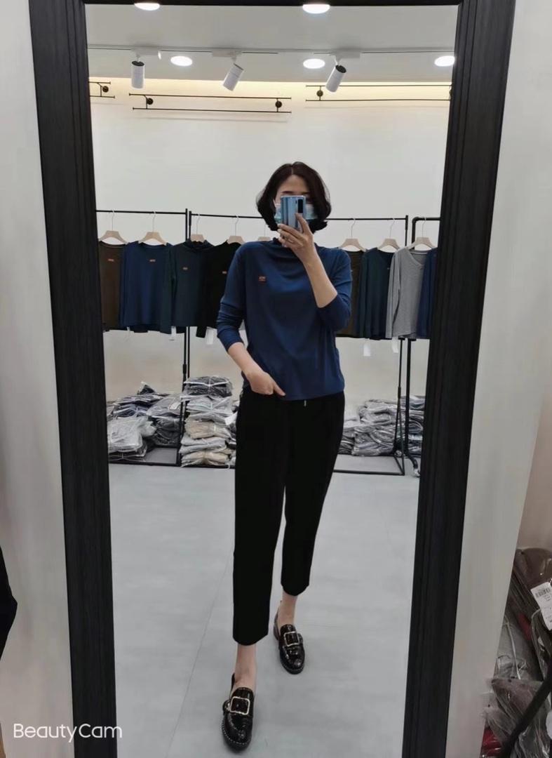 【现货】彩色坑条打底衫+卫裤套装,女装休闲裤,依鼎衣典