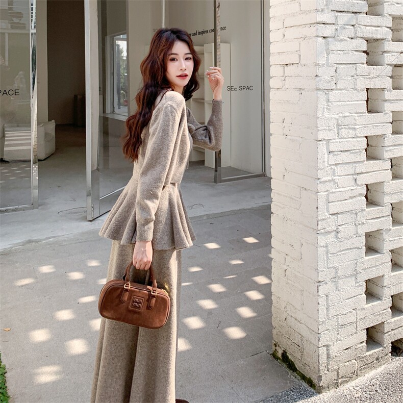 新品615-P155-K248-毛衣三件套,女装套装/套裙,2C275