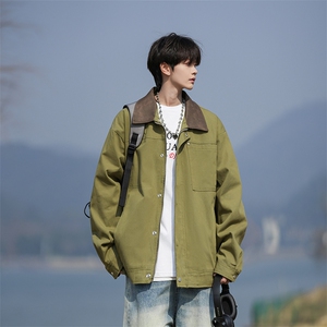109-JK2520-P85 秋季新款纯棉翻领夹克外套 控138图片