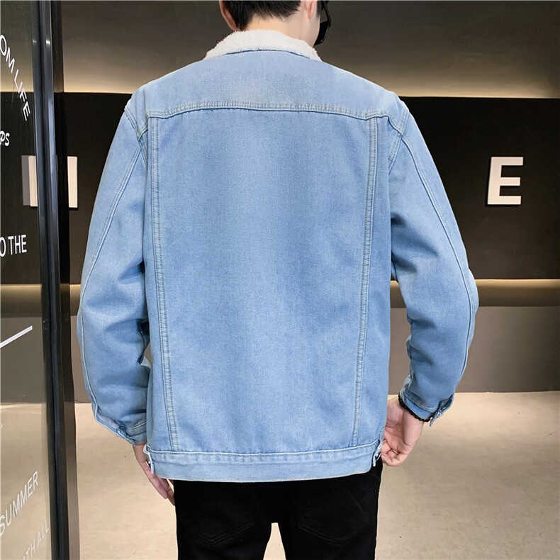 JK902J-p70M-5XL控108现货羊羔绒加绒牛仔外套男绣花夹克CITYBOY,男装工装外套,星座103A