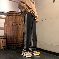 水洗复古牛仔裤男秋冬oversize潮牌美式直筒裤宽松裤子N2996-P45，男装牛仔裤，星座1008-1