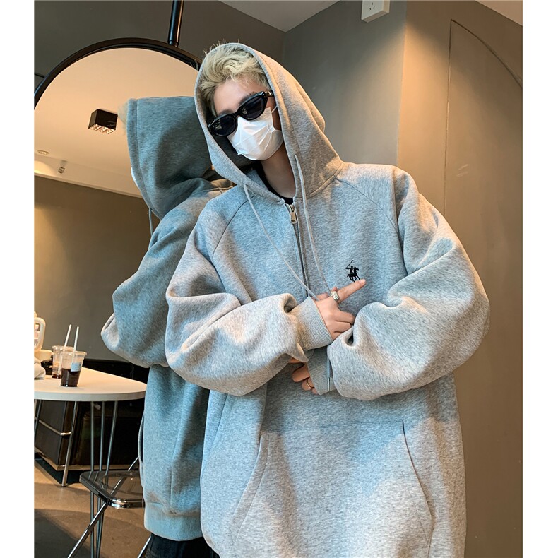 主推秋装重磅半拉链连帽中性情侣卫衣潮牌上衣外套男女G1097P68，女装短外套，电商A339