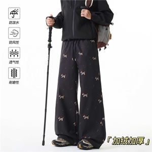 冬季新款美式满印三防加绒休闲冲锋裤B315-K25929JR-特p40控78图片