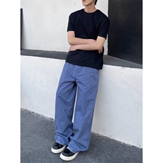 vibe风高级感氛围感法工蓝水洗做旧磨破工装裤休闲裤NZ1086，男装休闲裤，星座1116A（原606A-3）