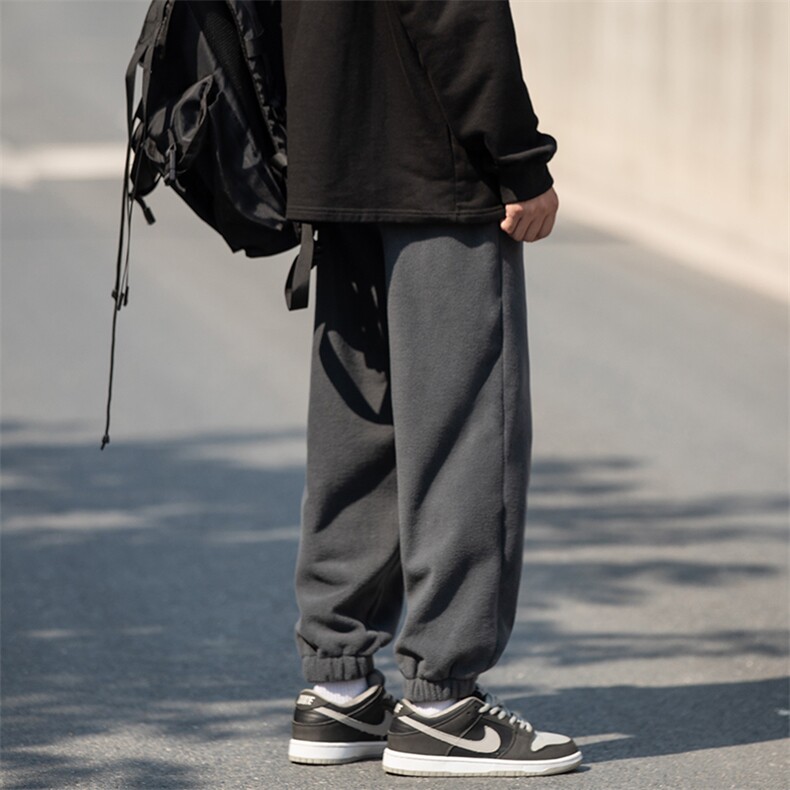 2024冬新款cityboy日系加绒加厚宽松束脚休闲运动裤K262-P40控78,男装休闲裤,星座914-3