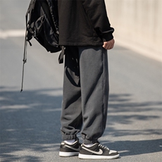 2024冬新款cityboy日系加绒加厚宽松束脚休闲运动裤K262-P40控78，男装休闲裤，星座914-3