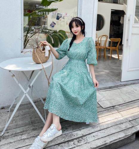 碎花连衣裙，女装连衣裙，秀禾