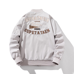 现货  三色带帽可拆卸秋冬飞行服棉服情侣装夹克图片