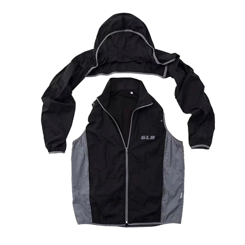 网图有货夏季美式可拆分户外薄款透气防晒衣马甲两件套A646-P43，男装背心/马甲，星座1505