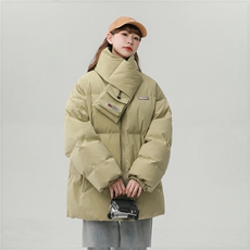 1中性风可拆卸围脖百搭棉衣女棉服女抖音外套女8737P120控158，女装棉衣/棉服，星座226-2