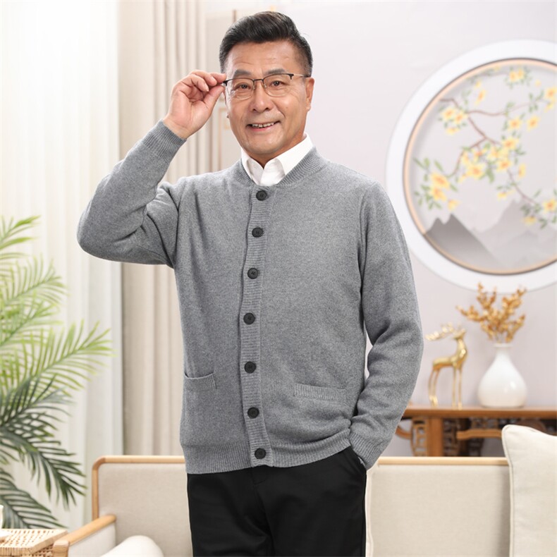 2025年秋季净面情侣兜时尚百搭通勤简约休闲，男装中老年男装，亚东羊绒制品