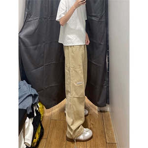 01高街款美式工装裤宽松直筒痞帅伞兵裤春夏XZ211-1-K2429-P55图片