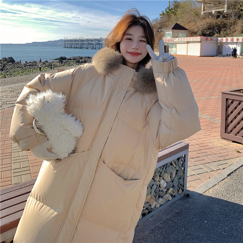 现货加长加厚大毛领棉服长款结2C122-789-P205-K308,女装棉衣/棉服,2C122