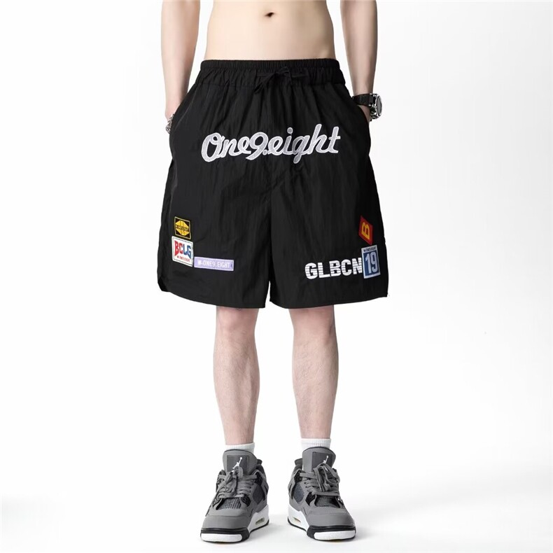 ins风简约街头工装短裤夏日户外运动休闲裤男士宽松裤子K5172-P33,男装牛仔裤,星座412-3