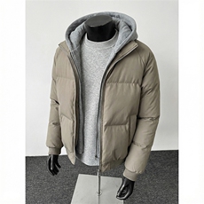 现货高品质重磅工艺美式高街假两件PU皮棉衣男女加厚棉服外套，男装棉衣，电商A486